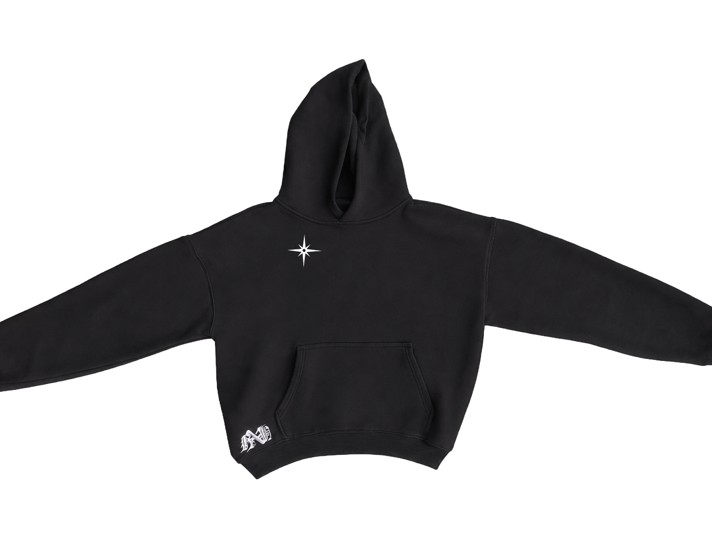 RXA MINIMAL 001 // BLACK HOODIE